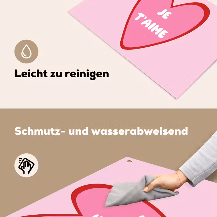 Hart - Frans - Valentijn - Roze Inductie beschemer met haakjes klein -ky-schoon-de
