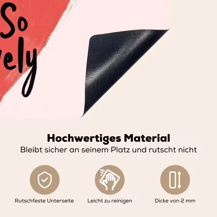Hart - Rood - Valentijn Inductie beschemer met haakjes klein -ky-onderkant-de