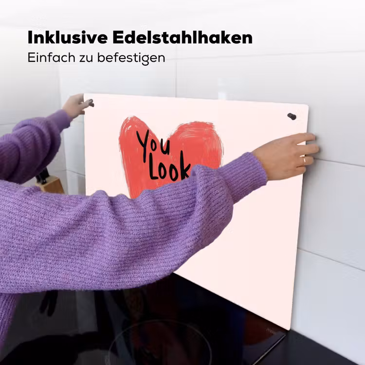 Hart - Rood - Valentijn Inductie beschemer met haakjes klein -ky-ophangen-de