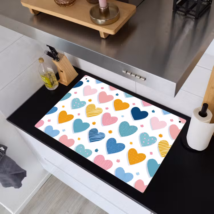 Hartjes - Pastel - Patroon Inductie beschemer met haakjes klein -sfeer1