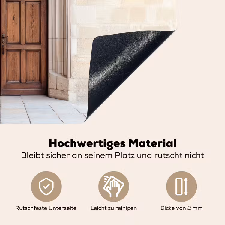 Houten - Deur - Lantaarn Inductie beschemer met haakjes klein -ky-onderkant-de
