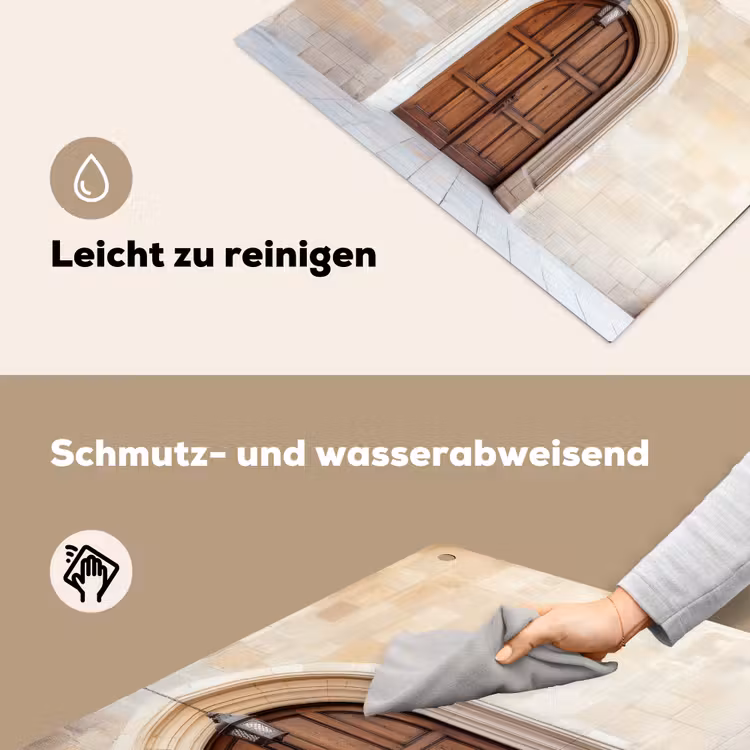 Houten - Deur - Lantaarn Inductie beschemer met haakjes klein -ky-schoon-de