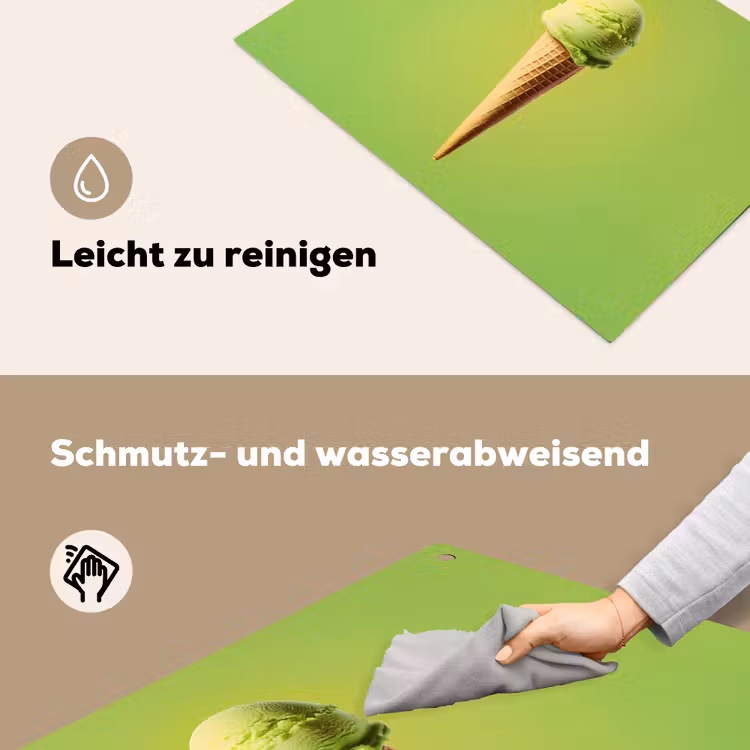 Hoorntje - Schepijs - Groen Inductie beschemer met haakjes klein -ky-schoon-de