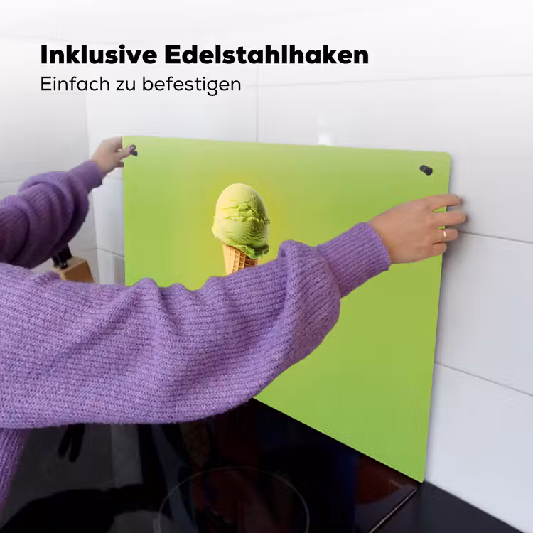 Hoorntje - Schepijs - Groen Inductie beschemer met haakjes klein -ky-ophangen-de