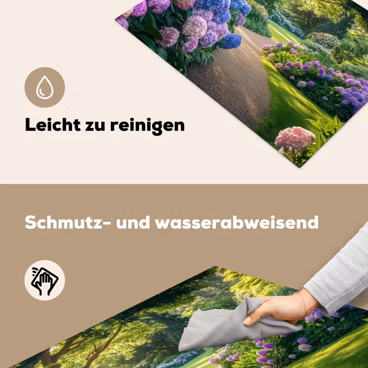 Hortensia- Park - Pad Inductie beschemer met haakjes klein -ky-schoon-de