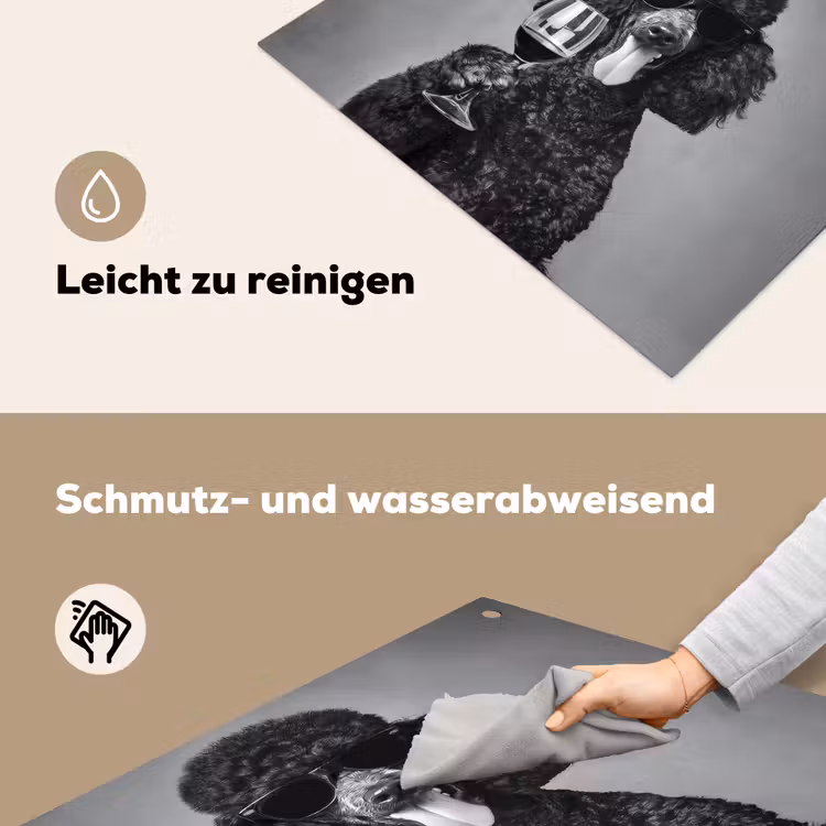 Hond - Krullen - Zonnebril - Wijn Inductie beschemer met haakjes middel -ky-schoon-de