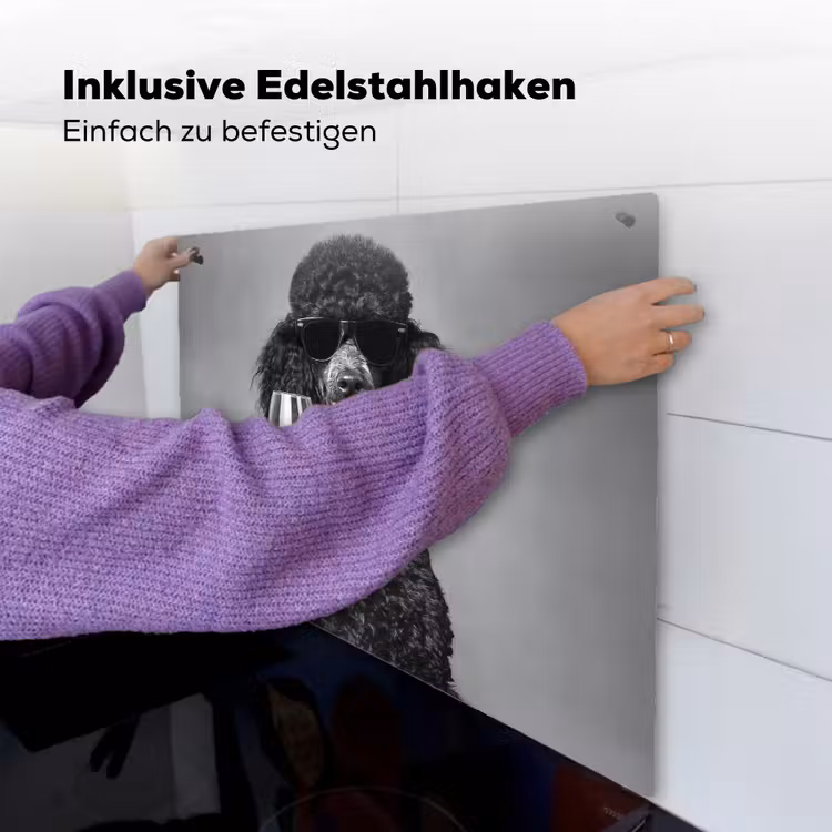 Hond - Krullen - Zonnebril - Wijn Inductie beschemer met haakjes middel -ky-ophangen-de