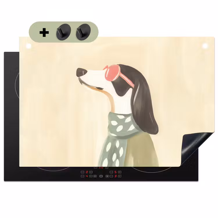 Hond - Zonnebril - Sjaal Inductie beschemer met haakjes klein -3d