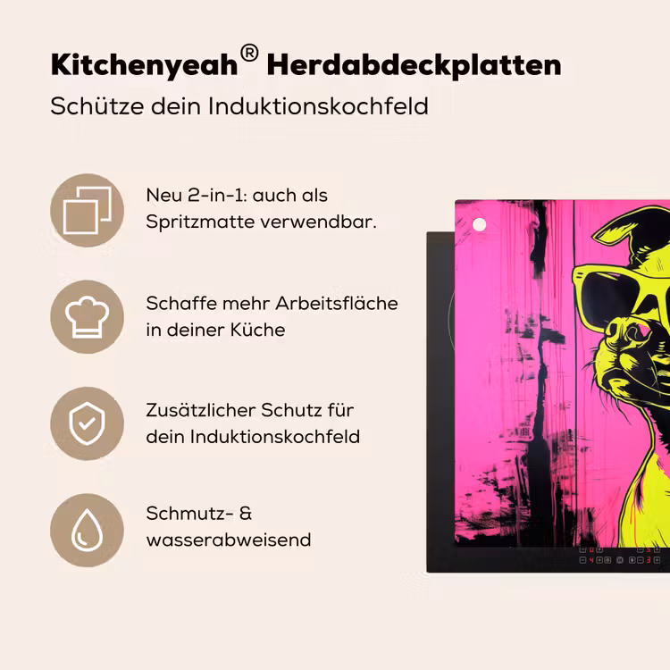 Hond - Zonnebril - Roze - Art Inductie beschemer met haakjes klein -ky-usp-de