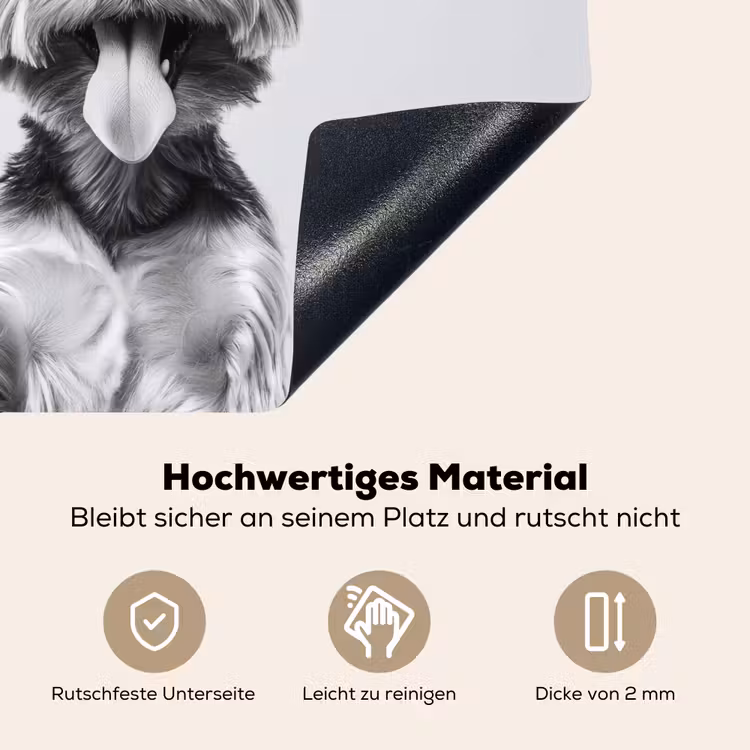 Hondje - Wijnglas - Zonnebril - Enthousiast Inductie beschemer met haakjes middel -ky-onderkant-de