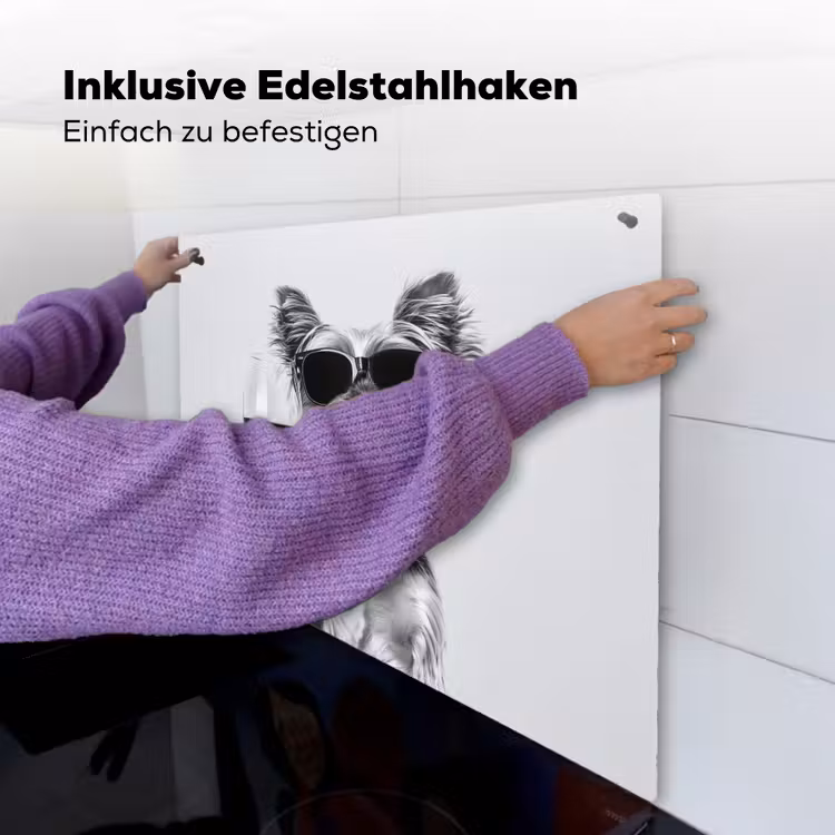 Hondje - Wijnglas - Zonnebril - Enthousiast Inductie beschemer met haakjes middel -ky-ophangen-de