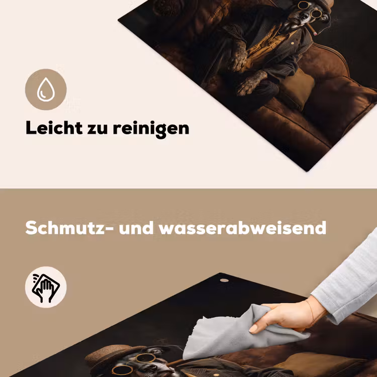 Hond - Sigaar - Hoed - Pak Inductie beschemer met haakjes klein -ky-schoon-de