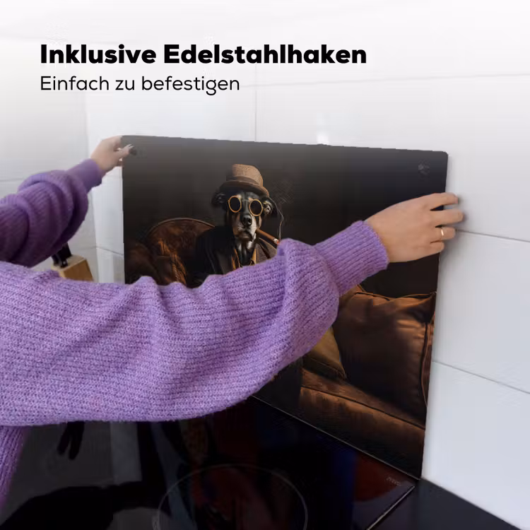 Hond - Sigaar - Hoed - Pak Inductie beschemer met haakjes klein -ky-ophangen-de