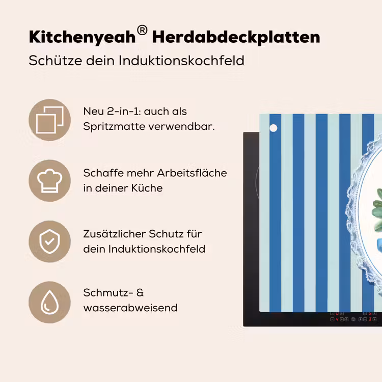 Illustratie - Bessen - Blauw - Strepen Inductie beschemer met haakjes klein -ky-usp-de