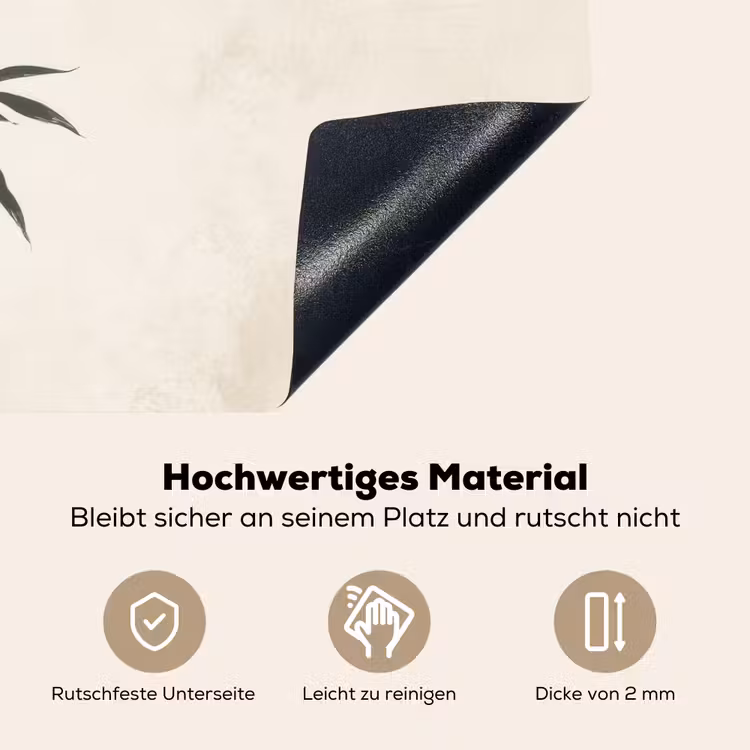 Japandi - Bamboe - Beige Inductie beschemer met haakjes klein -ky-onderkant-de