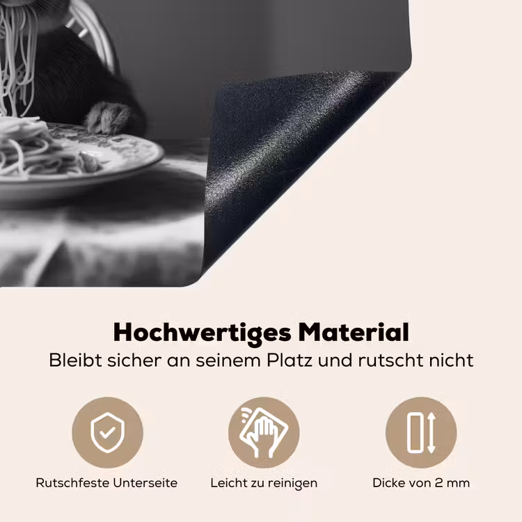 Konijn - Bunny - Zonnebril - Tafelkleed - Pasta - Schattig Inductie beschemer met haakjes klein -ky-onderkant-de
