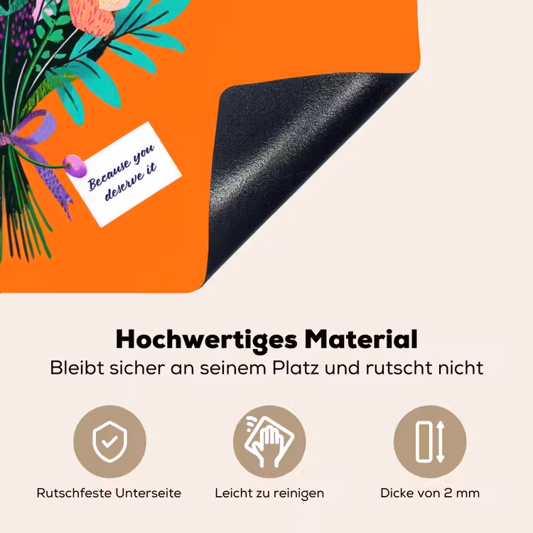 Kaartje - Boeket - Bloemen Inductie beschemer met haakjes klein -ky-onderkant-de