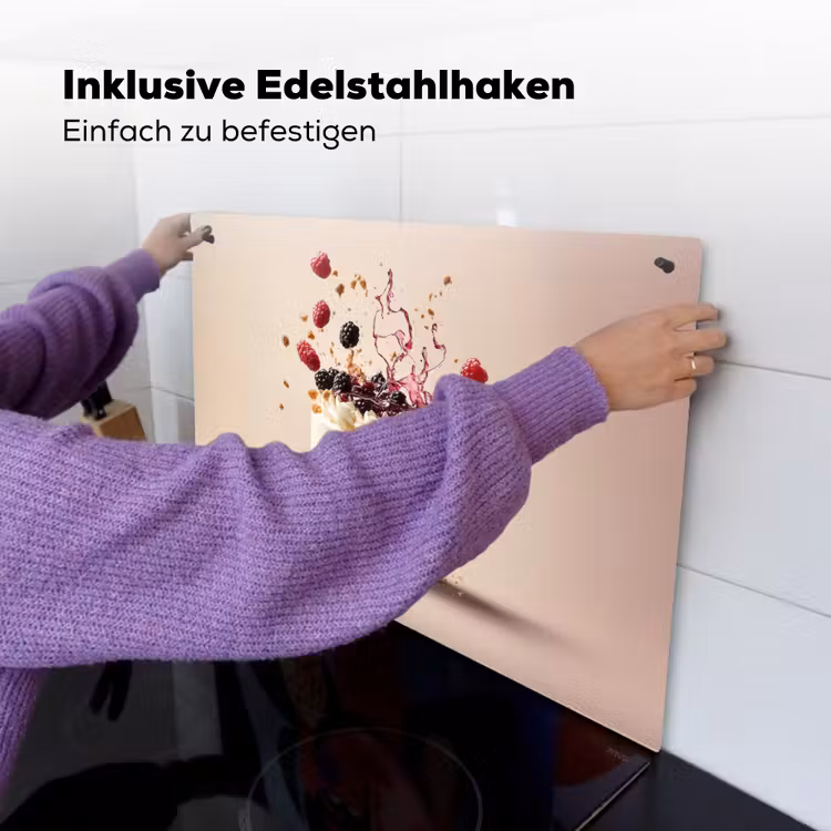 Cheesecake - Eten - Roze - Taart Inductie beschemer met haakjes klein -ky-ophangen-de