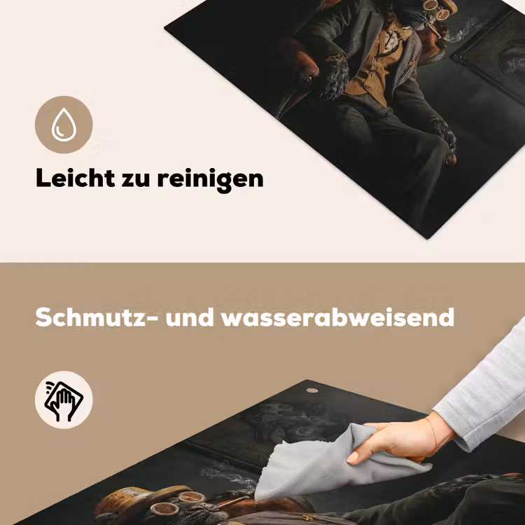 Kat - Pak - Oranje - Sigaar Inductie beschemer met haakjes klein -ky-schoon-de