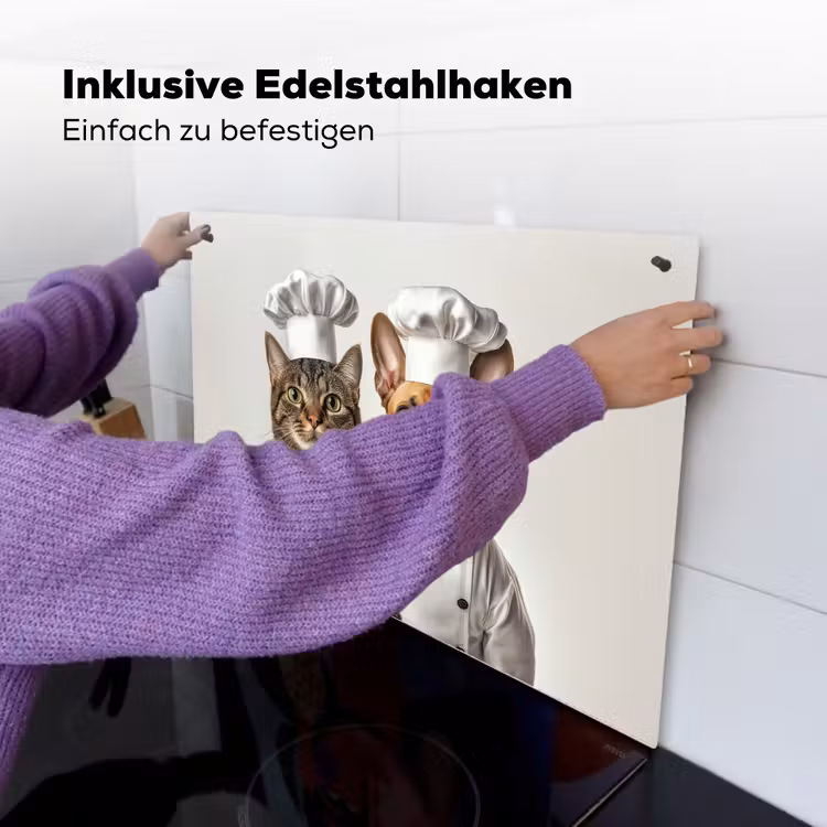 Kat - Hond - Kokskleding Inductie beschemer met haakjes klein -ky-ophangen-de