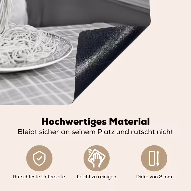 Kat - Siamees - Zwart Wit - Schattig - Dieren Inductie beschemer met haakjes klein -ky-onderkant-de