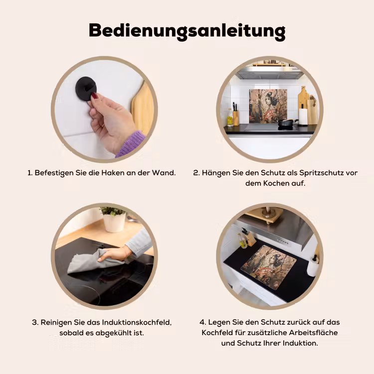 Kimono - Vrouw - kersenbomen Inductie beschemer met haakjes middel -ky-gebruik-de