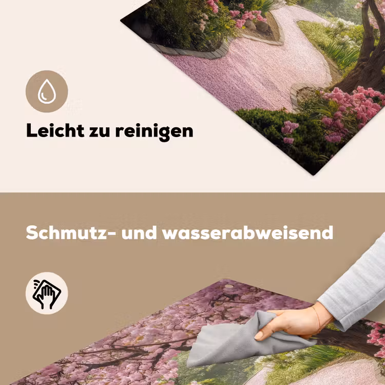 Kersenbloesem - Natuur - Sakura - Pad - Japanse tuin Inductie beschemer met haakjes middel -ky-schoon-de