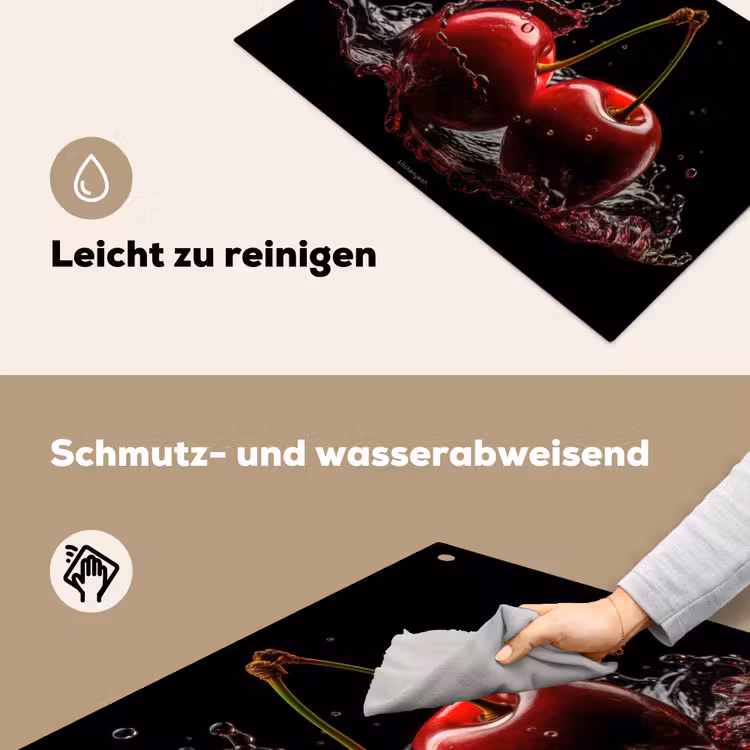 Kersen - Fruit - Water Inductie beschemer met haakjes klein -ky-schoon-de