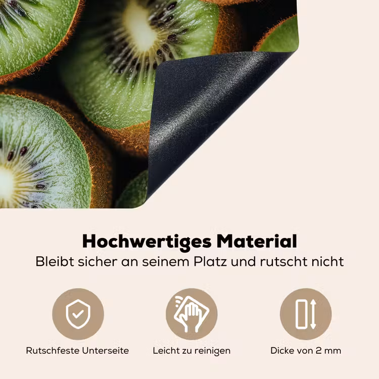 Kiwi - Fruit - Groen Inductie beschemer met haakjes klein -ky-onderkant-de