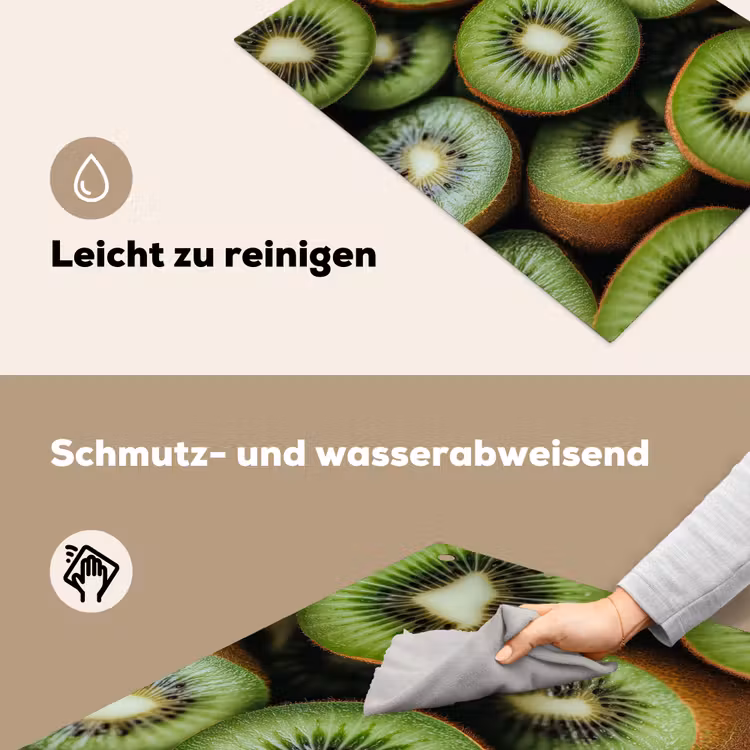 Kiwi - Fruit - Groen Inductie beschemer met haakjes klein -ky-schoon-de