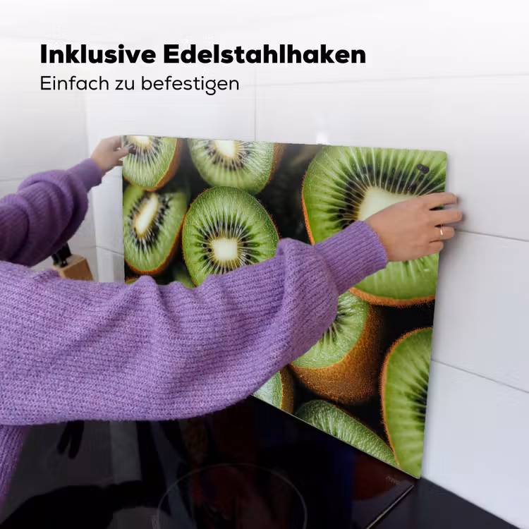 Kiwi - Fruit - Groen Inductie beschemer met haakjes klein -ky-ophangen-de