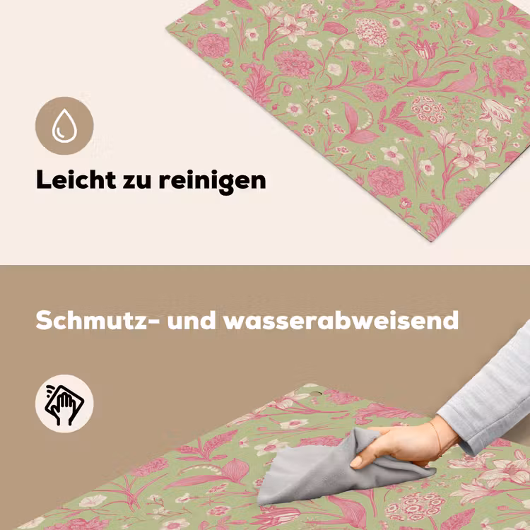 Classic - Pink - Mint Inductie beschemer met haakjes klein 777 -ky-schoon-de