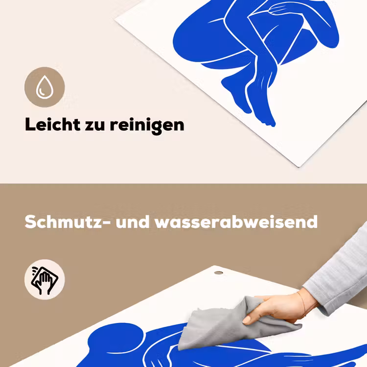 Lichaam - Abstract - Blauw Inductie beschemer met haakjes middel -ky-schoon-de