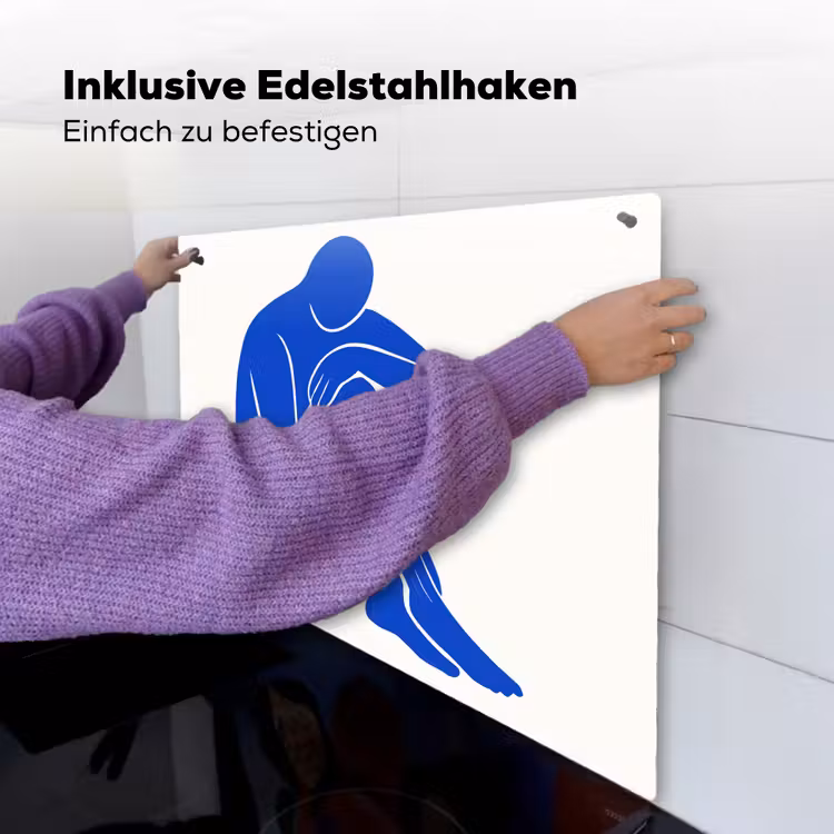 Lichaam - Abstract - Blauw Inductie beschemer met haakjes middel -ky-ophangen-de