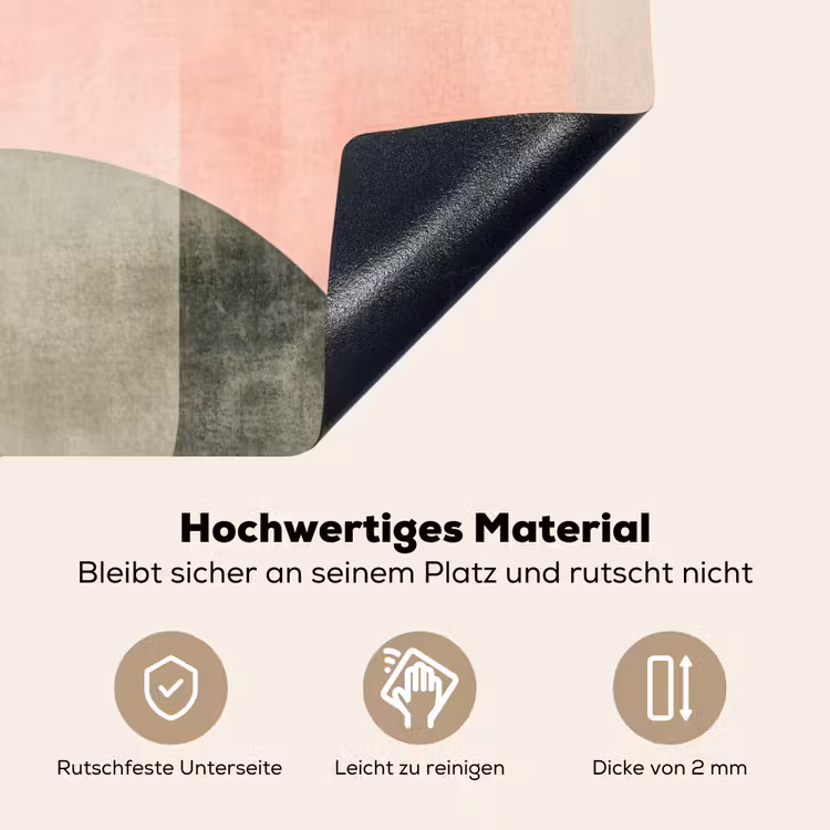 Cirkel - Abstract - Roze Inductie beschemer met haakjes klein -ky-onderkant-de