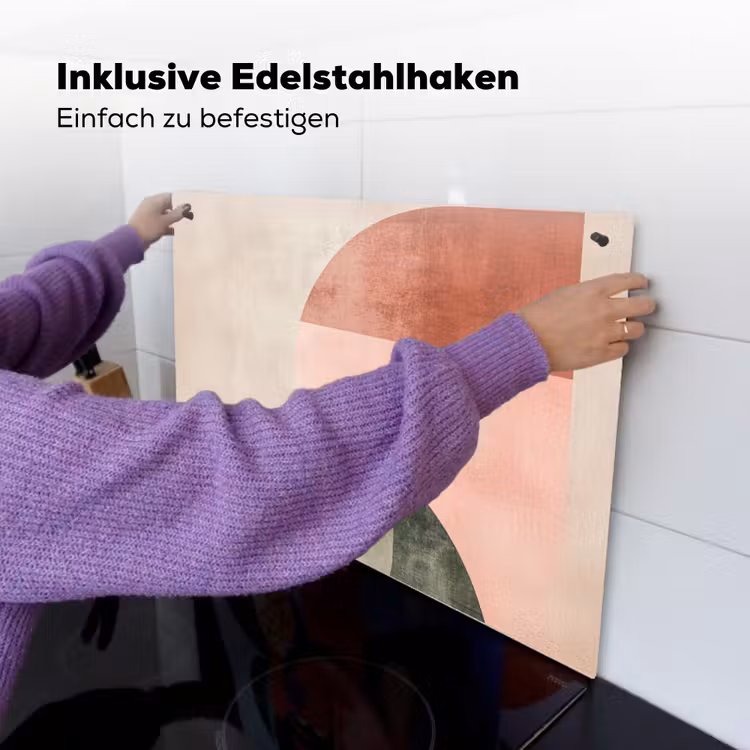 Cirkel - Abstract - Roze Inductie beschemer met haakjes klein -ky-ophangen-de