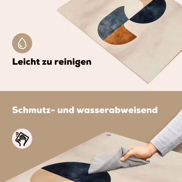 Cirkels - Abstract - Kleurrijk Inductie beschemer met haakjes klein -ky-schoon-de