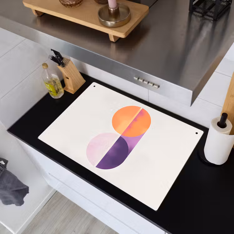 Cirkels - Abstract - Paars Inductie beschemer met haakjes klein -sfeer1