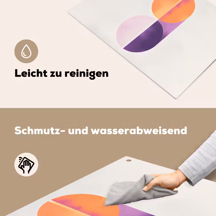 Cirkels - Abstract - Paars Inductie beschemer met haakjes klein -ky-schoon-de