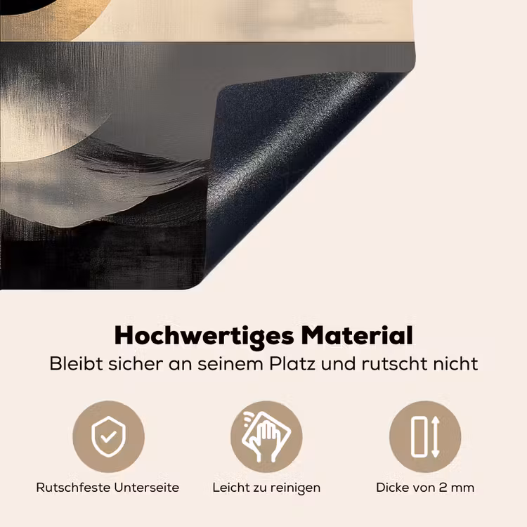 Cirkels - Schaduw - Abstract Inductie beschemer met haakjes klein -ky-onderkant-de