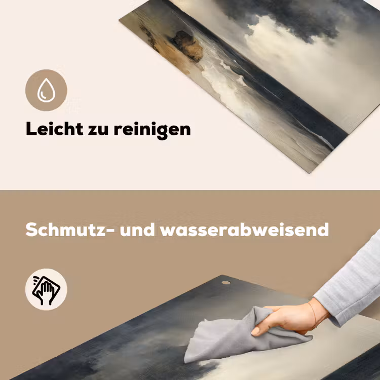 Kust - Golven - Rots - Storm Inductie beschemer met haakjes klein -ky-schoon-de