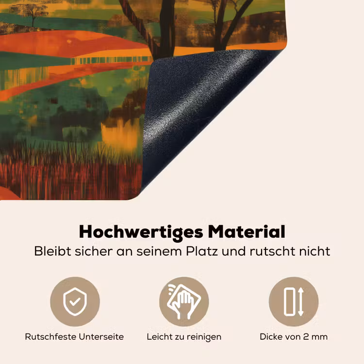 Landschap - Afrikaans - Zon Inductie beschemer met haakjes klein -ky-onderkant-de