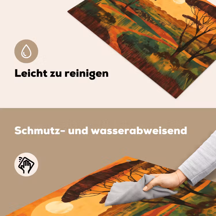 Landschap - Afrikaans - Zon Inductie beschemer met haakjes klein -ky-schoon-de