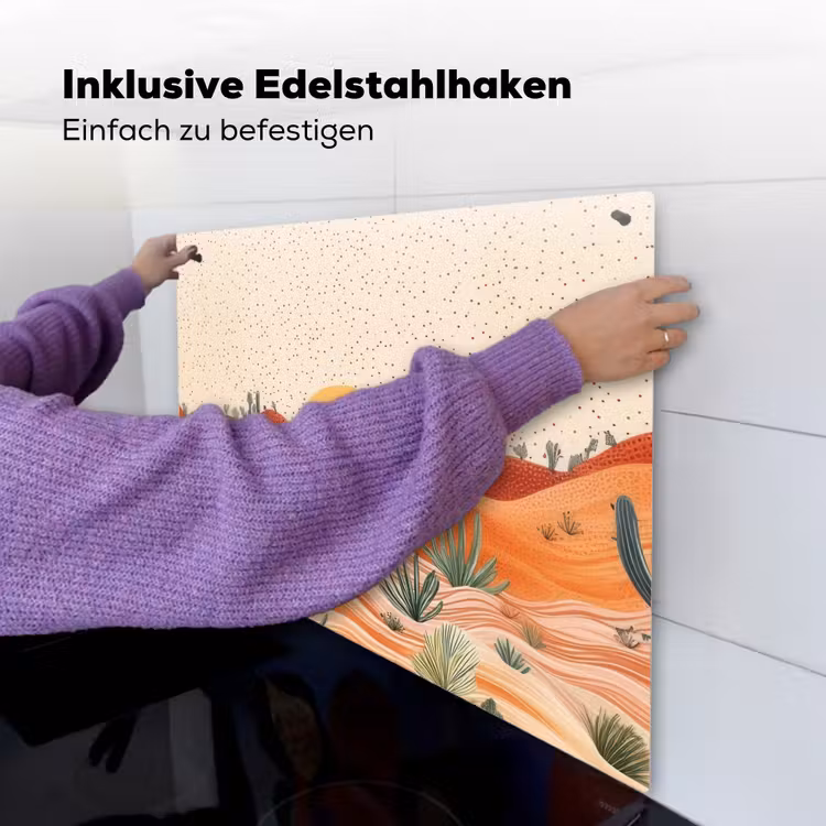 Landschap - Heuvels - Zonsondergang Inductie beschemer met haakjes middel -ky-ophangen-de