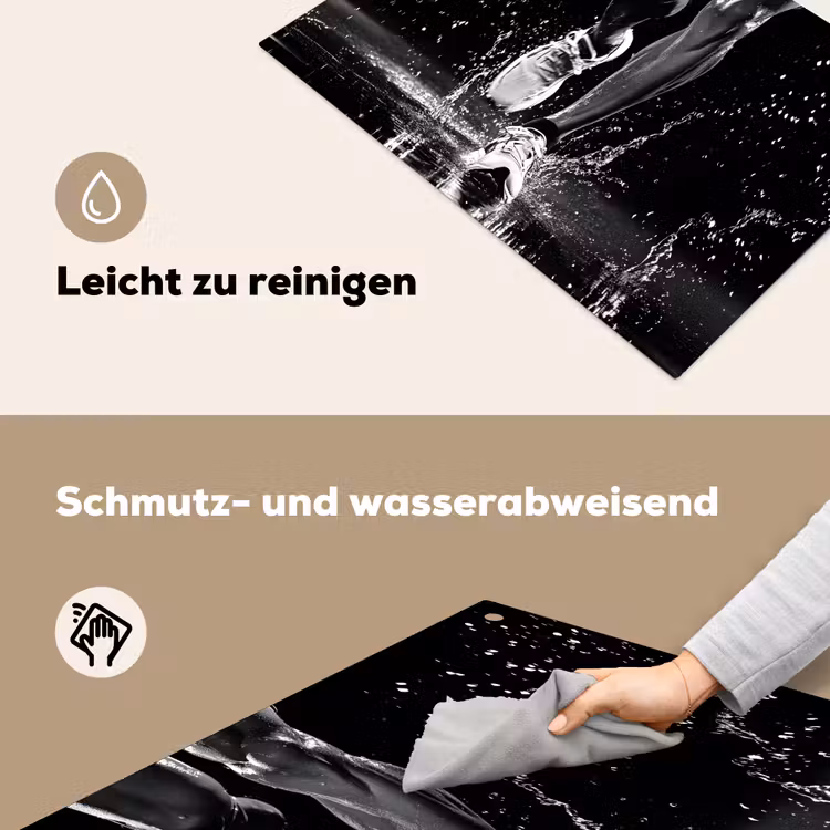 Hardloopschoenen - Rennen - Druppels - Zwart Inductie beschemer met haakjes klein -ky-schoon-de