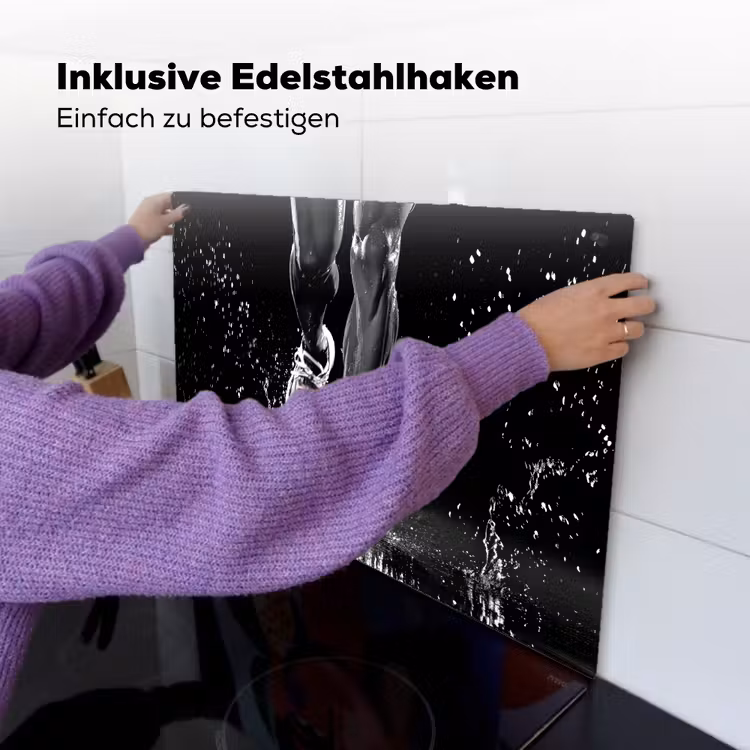 Hardloopschoenen - Rennen - Druppels - Zwart Inductie beschemer met haakjes klein -ky-ophangen-de