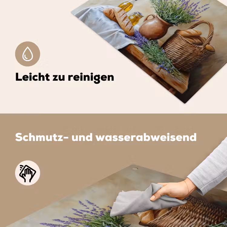 Lavendel - Brood - Stilleven Inductie beschemer met haakjes klein -ky-schoon-de