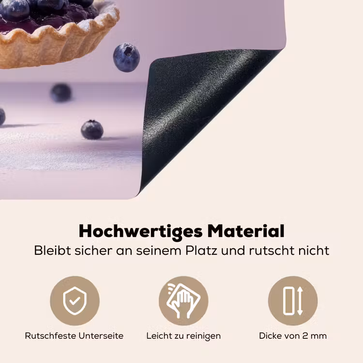 Eten - Taart - Bessen - Blauw Inductie beschemer met haakjes klein -ky-onderkant-de