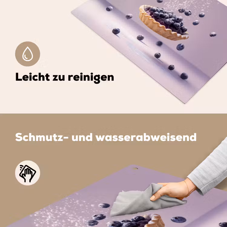 Eten - Taart - Bessen - Blauw Inductie beschemer met haakjes klein -ky-schoon-de