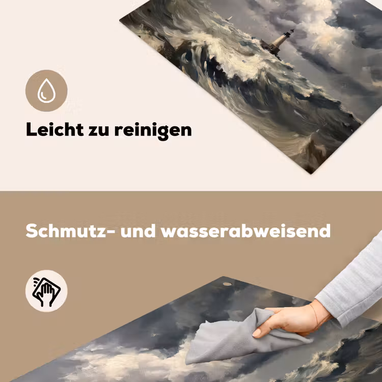 Vuurtoren - Golven - Storm Inductie beschemer met haakjes klein -ky-schoon-de